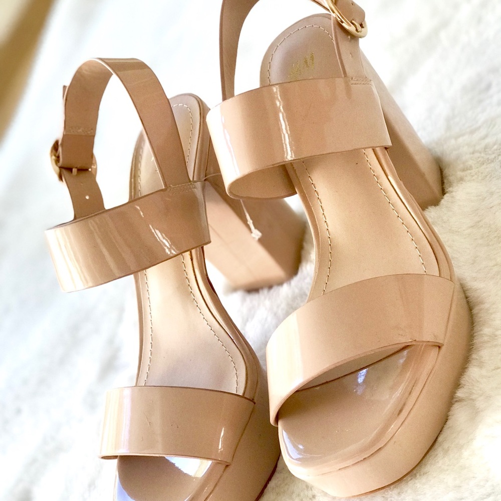 H&M nude platform sandals